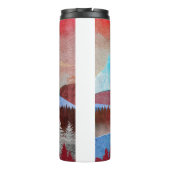 Silver Eagle Landschaft Thermosbecher (Rückseite)