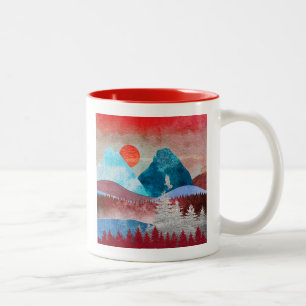 Silver Eagle Landschaft Zweifarbige Tasse