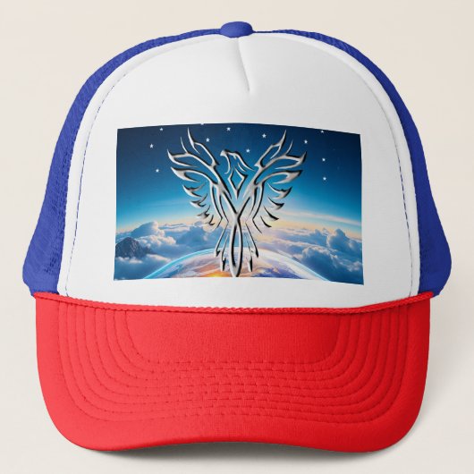 Silver Eagle Sunrise Truckerkappe (Vorderseite)