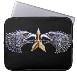 Silver Eagles und Star Laptop Sleeve