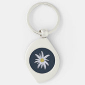 Silver Edelweiss Schlüsselanhänger (Vorderseite)