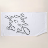 Silver Effect Beach Bridge mit Handtuch (Vorderseite)