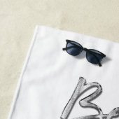 Silver Effect Beach Bridge mit Handtuch (Beispiel)