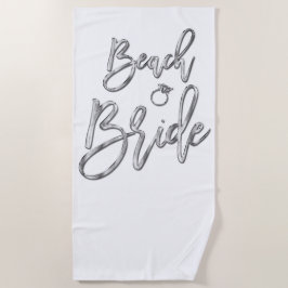 Silver Effect Beach Bridge mit Handtuch