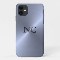 Silver-Effekt-Monogramm-Fall