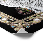 Silver Egyptian Mau Poster (Ecke)