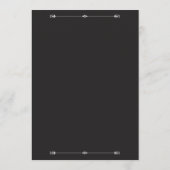 Silver Elegance Collection Wedding Invitation Einladung (Rückseite)