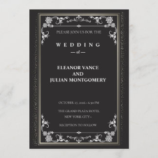 Silver Elegance Collection Wedding Invitation Einladung