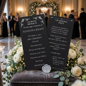 Silver Elegance Collection Wedding Program Rack Programm