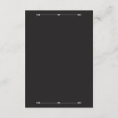 Silver Elegance Collection Wedding Reception Card Begleitkarte (Rückseite)
