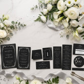 Silver Elegance Collection Wedding Rectangle Stick Rechteckiger Aufkleber