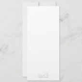 Silver Elegance - Einladung zur Jüdischen Hochzeit (Rückseite)