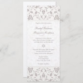 Silver Elegance - Einladung zur Jüdischen Hochzeit (Vorne/Hinten)