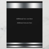 Silver Elegance Glamour Event Flyer Poster (Hinten)