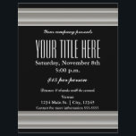 Silver Elegance Glamour Event Flyer Poster<br><div class="desc">Silver Elegance Glamour Event Flyer Poster.</div>