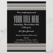 Silver Elegance Glamour Event Flyer Poster (Vorne)