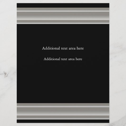 Silver Elegance Glamour Event Flyer Poster (Hinten)