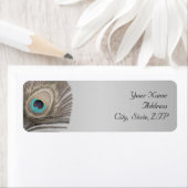 Silver Elegance Peacock-Rücksendeadresse (Insitu)