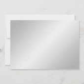 Silver Elegance Wedding Einladung (Rückseite)
