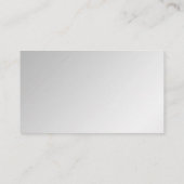 Silver Elegance Wedding Platzkarten (Rückseite)