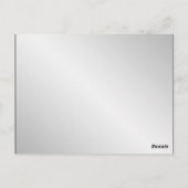 Silver Elegance Wedding Tischnummer (Rückseite)