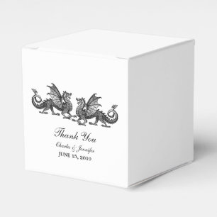 Silver Elegant Dragons Gastgeschenk Hochzeit Boxes Geschenkschachtel