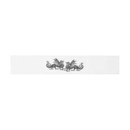 Silver Elegant Dragons Wedding Bly Bands Einladungsbanderole