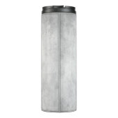 Silver Elegant Peacock Personalisiert Thermosbecher (Rückseite)