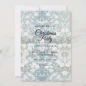 Silver Elegant Simple Modern Christmas Party Inv Einladung (Vorderseite)