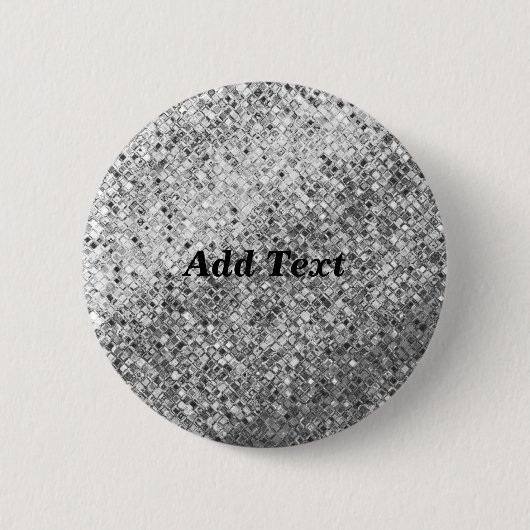 Silver Elegante Blank Template Hinzufügen Button (Vorderseite)