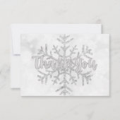 Silver Elegante Business Holidays Dankeskarte (Vorderseite)