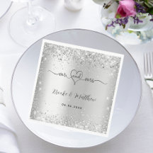 Silver elegante Drehbuch mr mrs Herz Hochzeit