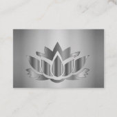 Silver elegante Mandala Visitenkarte (Vorderseite)