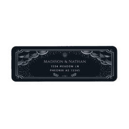 Silver Elegante Tarot Wedding Label