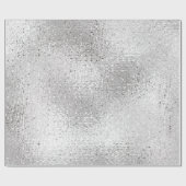 Silver eleganter Feiertag Geschenkpapier (Flach)