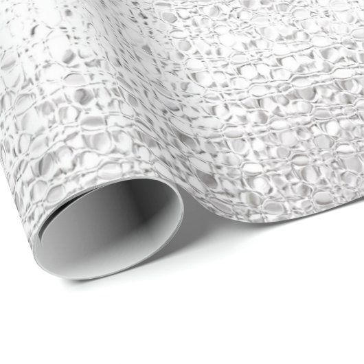 Silver eleganter Feiertag Geschenkpapier (Rolleneckpunkt)