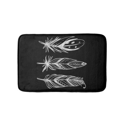 Silver eleganter, moderner Bademantel Badematte (Vorderseite)