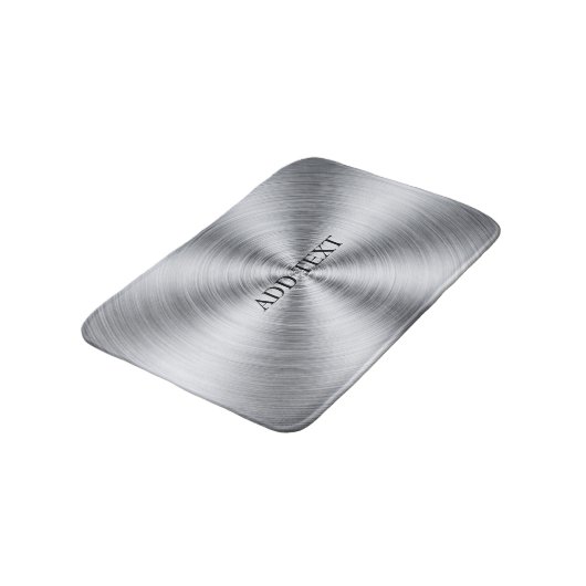 Silver eleganter, moderner Bademantel Badematte (Schrägansicht)