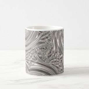 Silver eleganter viktorianischer Jugendstil Kaffeetasse