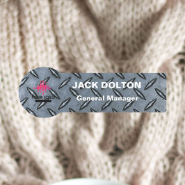 Silver Employee Name Abzeichen mit benutzerdefinie Namensschild