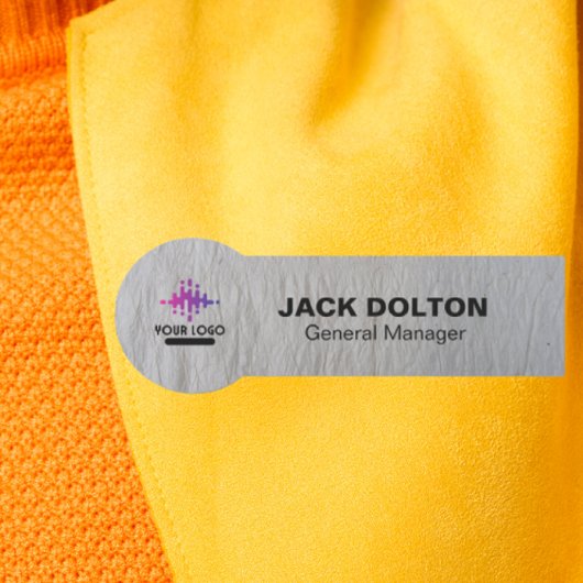 Silver Employee Name Abzeichen mit benutzerdefinie Namensschild