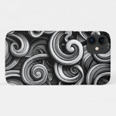 Silver Energy Wirbel Case-Mate iPhone Hülle (Rückseite (Horizontal))