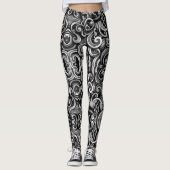 Silver Energy Wirbel Leggings (Vorderseite)