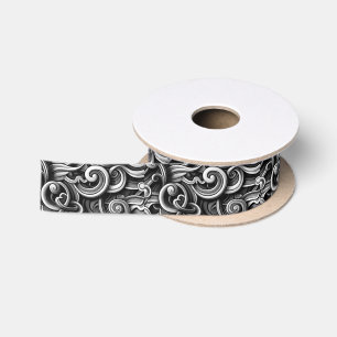 Silver Energy Wirbel Satinband
