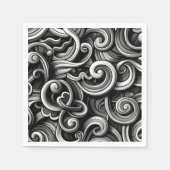 Silver Energy Wirbel Serviette (Vorderseite)