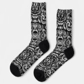 Silver Energy Wirbel Socken (Linkes Detail)