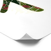 Silver Enso mit Kanji für Harmonie Poster (Ecke)