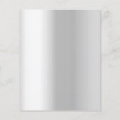 Silver eucalyptus Budget Hochzeitseinladung (Rückseite)