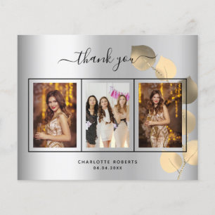 Silver eucalyptus Foto Geburtstag danke Karte