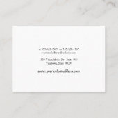 Silver Eyelashes Brow Bar Aftercare Instruktionen Visitenkarte (Rückseite)